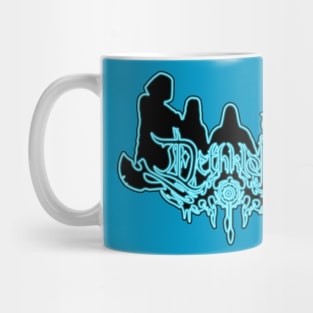 Blue Neon Sign Dethklok Mug